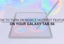 Samsung Galaxy Tab S6에서 모바일 핫스팟을 켜는 방법