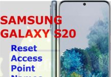 Galaxy S20에서 액세스 포인트 이름 (APN) 설정을 재설정하는 방법