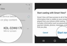 Smart View를 사용하여 Galaxy S20을 TV로 스크린하는 방법