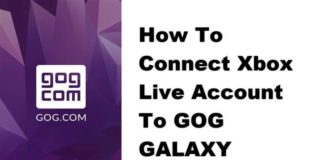 Xbox Live 계정을 GOG GALAXY에 연결하는 방법