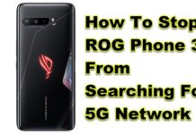 ROG Phone 3에서 5G 네트워크 검색을 중지하는 방법