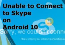 Android 10에서 Skype에 연결할 수없는 경우 수행 할 작업