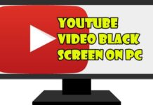 PC의 YouTube 비디오 블랙 스크린