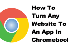 Chromebook에서 웹 사이트를 앱으로 전환하는 방법