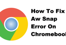 Chromebook에서 Aw Snap 오류를 수정하는 방법