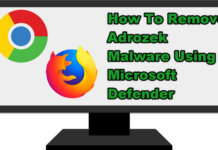 Microsoft Defender를 사용하여 Adrozek 맬웨어를 제거하는 방법
