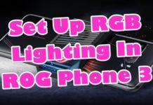 ROG Phone 3에서 RGB 조명 설정