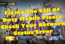 Call Of Duty Mobile 네트워크 상태를 확인하십시오 오류 빠른 수정