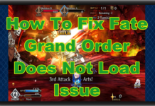 Fate Grand Order를 수정하는 방법이 문제를로드하지 않음