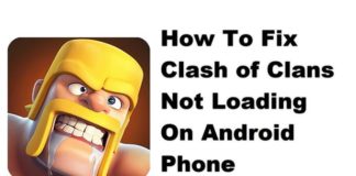 Como corrigir o conflito de clãs que não carregam no telefone Android