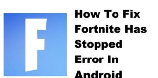 Fortnite가 Android에서 중지 오류를 수정하는 방법