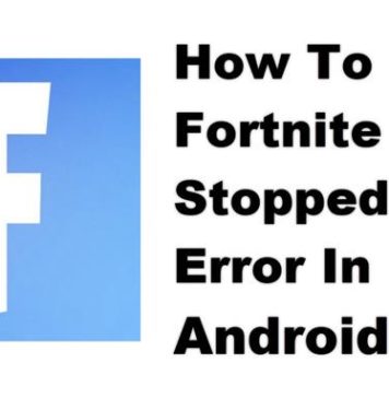 Fortnite가 Android에서 중지 오류를 수정하는 방법