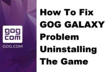 GOG GALAXY 문제를 해결하는 방법 게임 제거