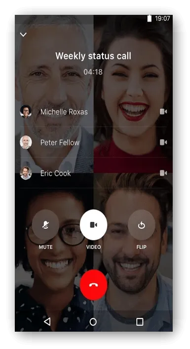 Совершать видеозвонки с Android на iOS 7