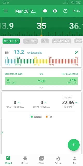 Android Apps om gewicht te winnen 3