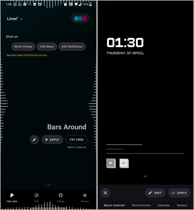 Android-appen Muvi edge