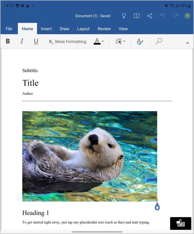 Microsoft Office на Galaxy Fold