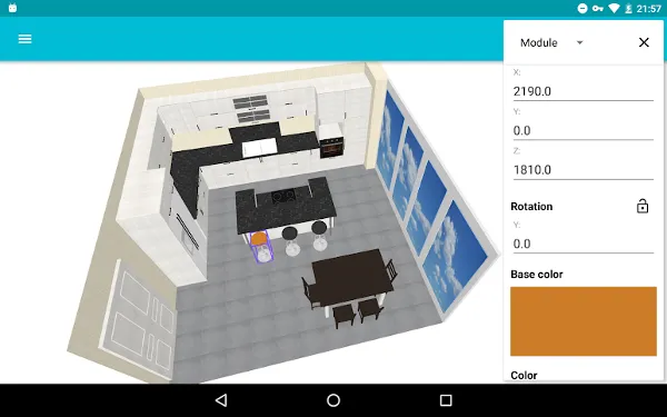 talon suunnittelu sovellus - Kitchen Planner 3D