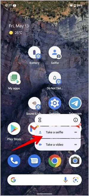 Scorciatoie app Google Camera