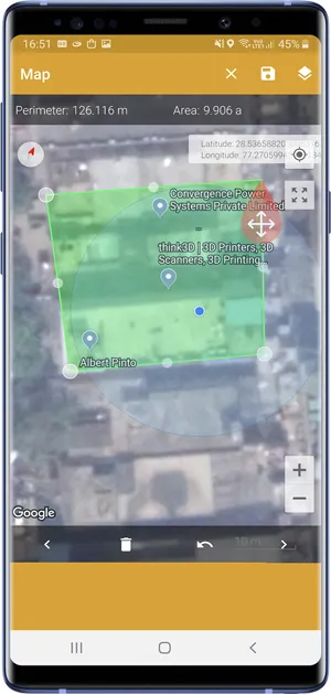 측정 앱-GPS 영역