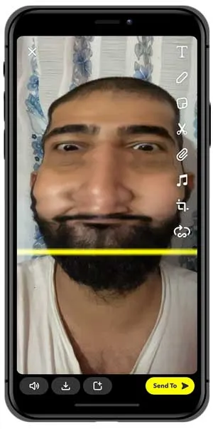 Скенер на екрана за Snapchat