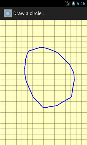 Игры для Андроид - Рисование круга