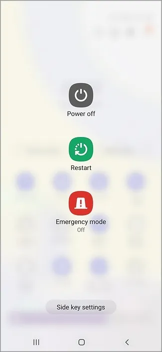 разрешаване на безопасен режим в телефон Samsung