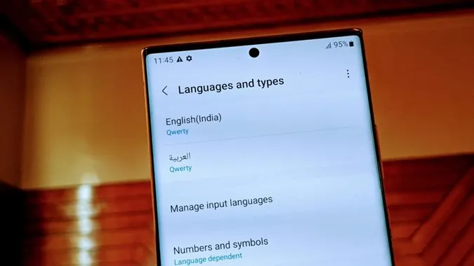 Samsung Keyboard Språk Lägg till Ta bort Ändra