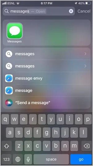 iPhone Nachrichten Startbildschirm hinzufügen