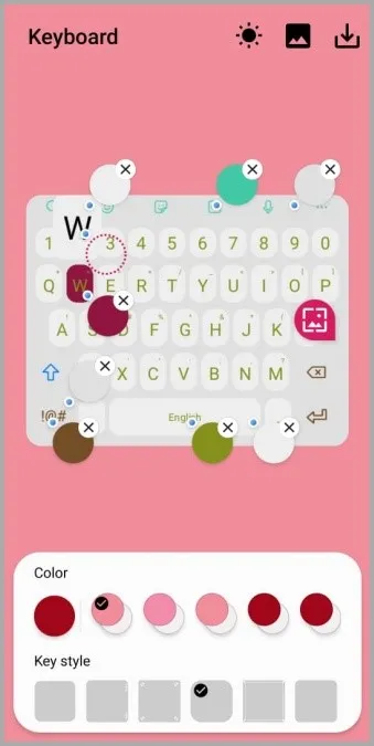 Personalización del teclado Samsung con el módulo Theme Park