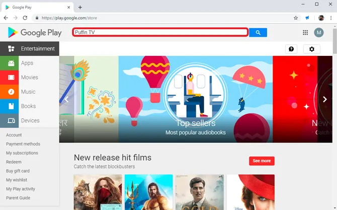 Installer Chrome på Android TV - Play Store