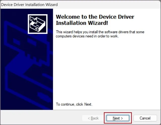 Installere enhetsdrivere i Windows
