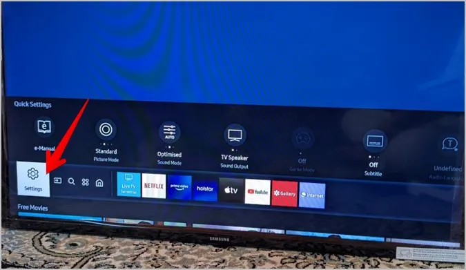 Samsung Smart TV-Einstellungen