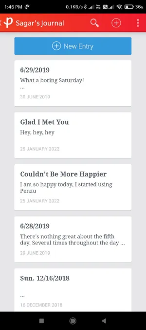 Penzu Beste dagbok-app for Android og iPhone