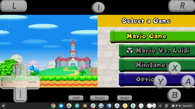Mario auf dem SuperNDS ausführen