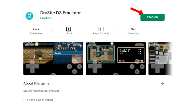 Installere Drastic DS-emulator