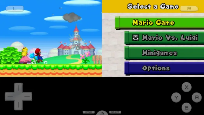 Spille Mario på Drastic DS