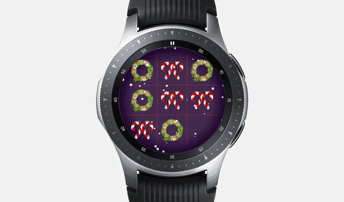 Beste Galaxy Watch-spill - Tic Tac Toe