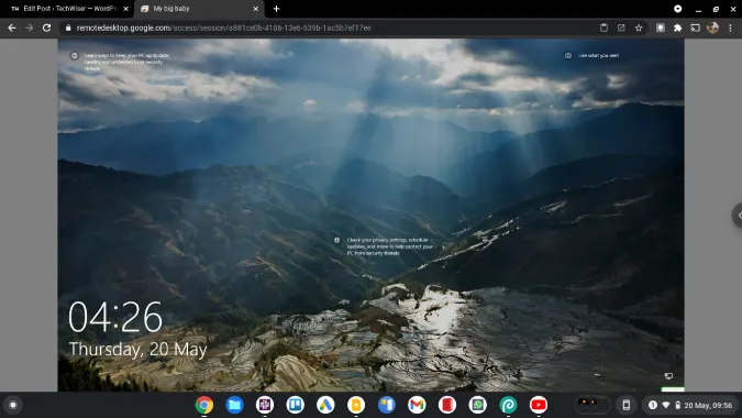 Fjärråtkomst till Windows på Chromebook