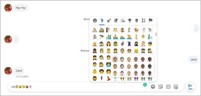 Android Messages Web Tips Emoji Skin