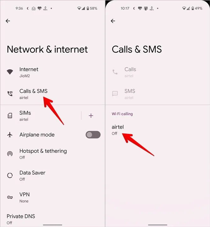 Android 12 Wi-Fi Calling Sim