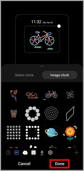 Установите Image AOD Clock на телефон Samsung