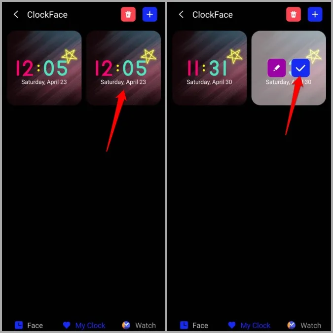 Измените стиль часов для экрана блокировки или AOD на телефоне Samsung.