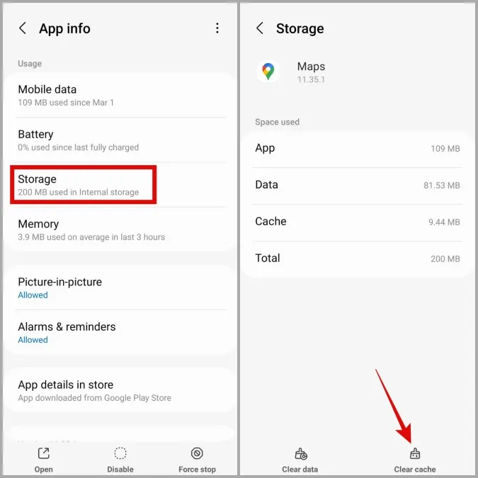 Ștergeți memoria cache pentru Google Maps pe Android
