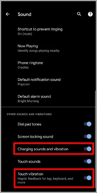 Vibrationseinstellungen unter Android