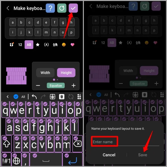 Benutzerdefiniertes Samsung-Tastaturlayout speichern