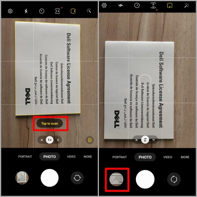 Skanna dokument på Samsung Phone