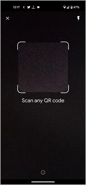 QR код на плочката на Google PIxel