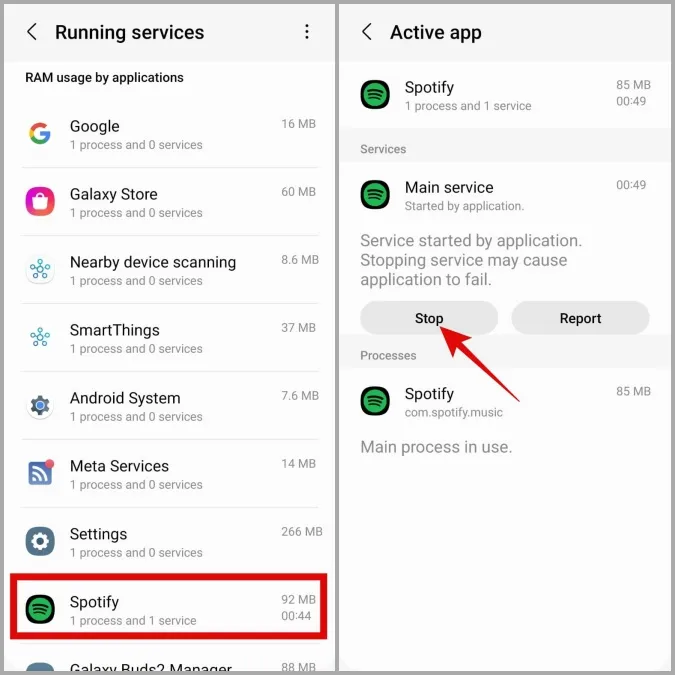 Android Telefonda Uygulama Hizmetlerini Durdurma