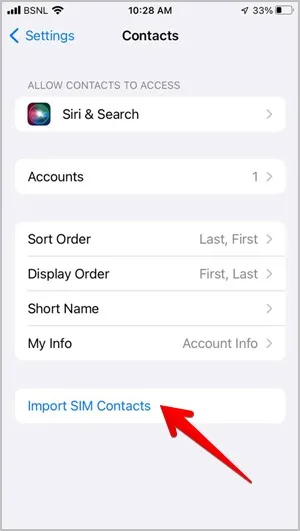 Kontakte iPhone Importieren Sim